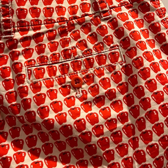 🍎J. Crew🍎 Apple Print Cotton Shorts Size 2 - Picture 7 of 8